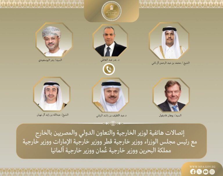 مصر تدعو لوقف التصعيد العسكري بالمنطقة خلال اتصالات وزير الخارجية مع نظرائه في الخليج وألمانيا