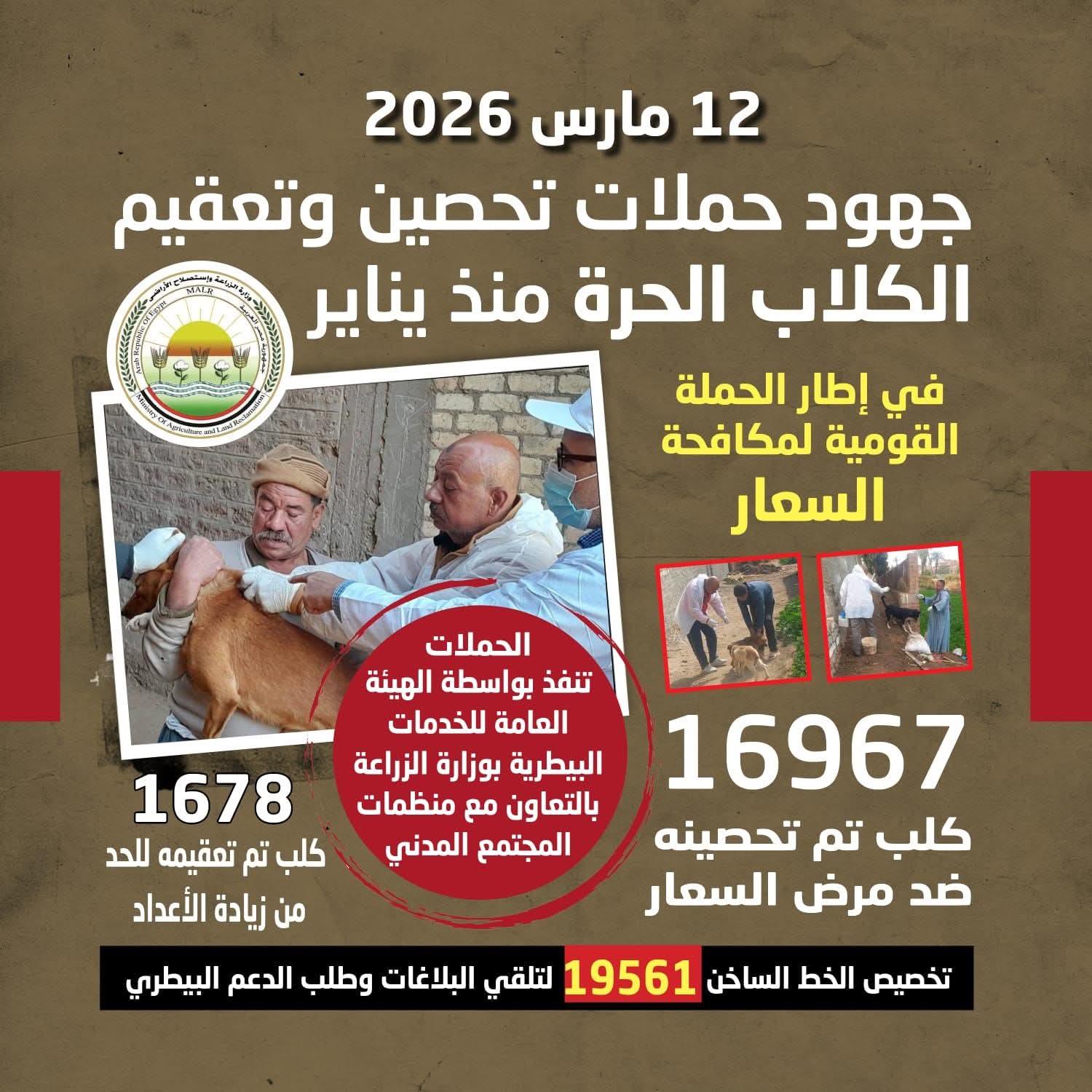 بيان صادر عن وزارة الزراعة واستصلاح الأراضي