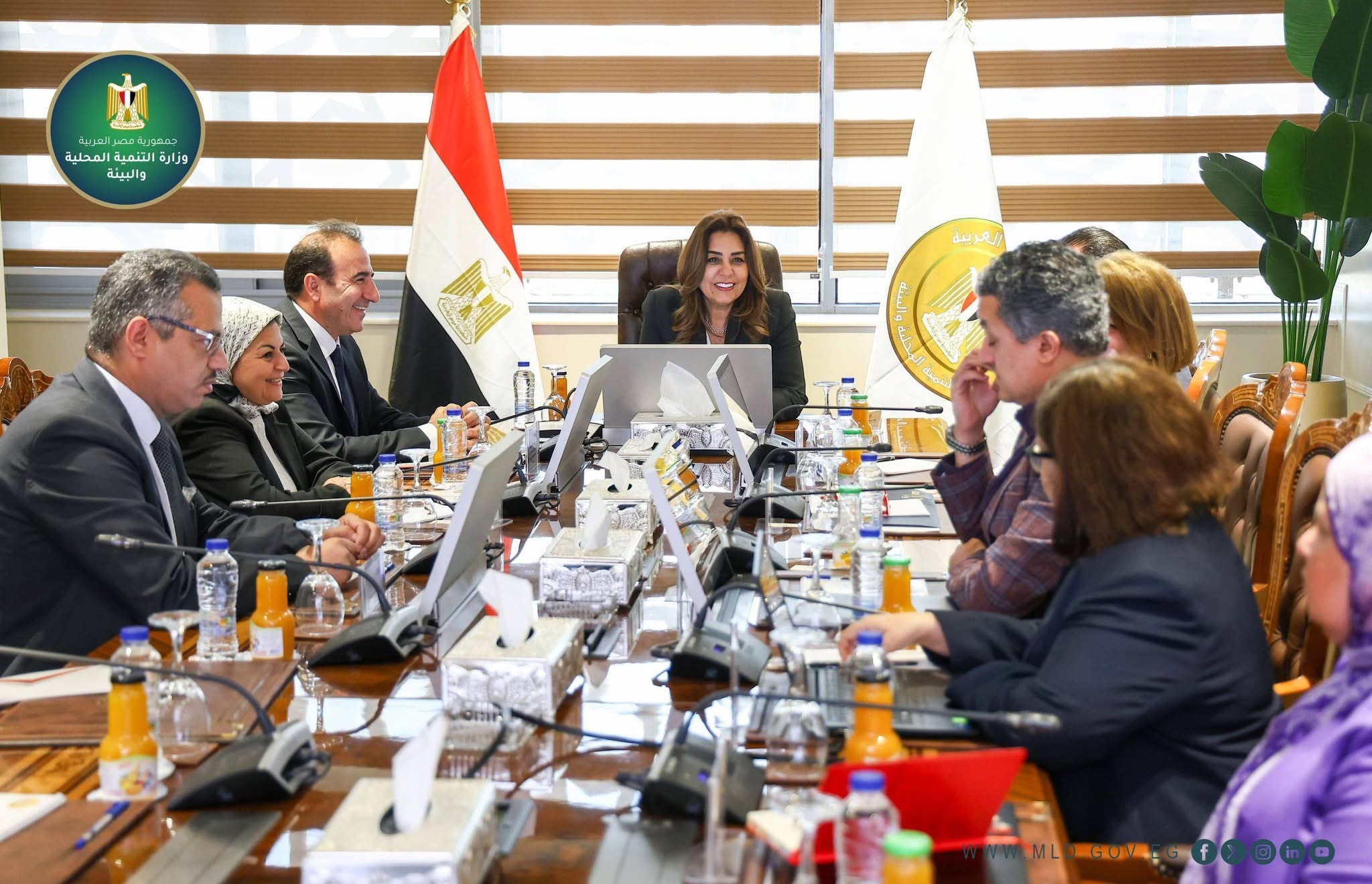 وزيرة التنمية المحلية تتابع مشروعات التنمية الاقتصادية بالصعيد مع برنامج الأمم المتحدة الإنمائي