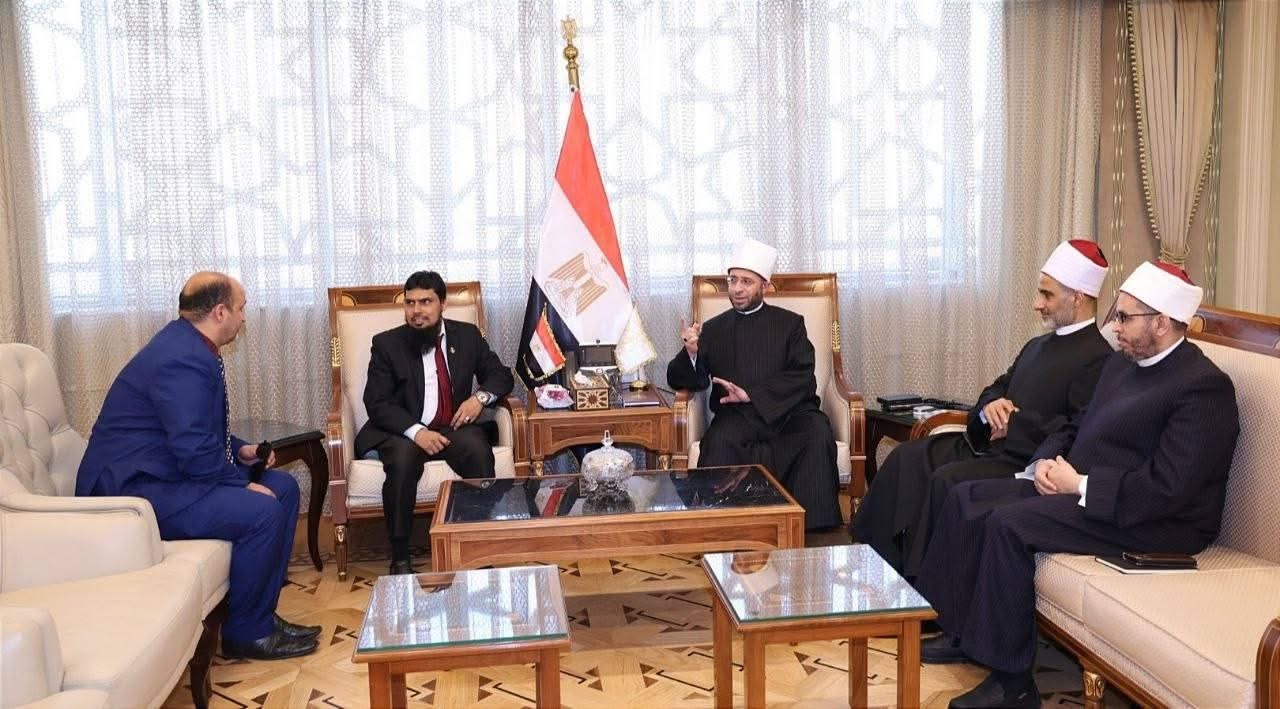 وزير الأوقاف يبحث التعاون مع جامعة المالديف الإسلامية