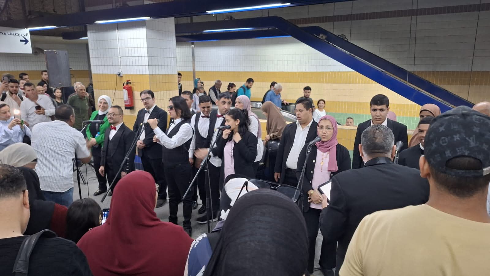 الفنون تصل للجمهور في المترو.. الثقافة تتألق بمشاركة ذوي الهمم في محطة جمال عبد الناصر