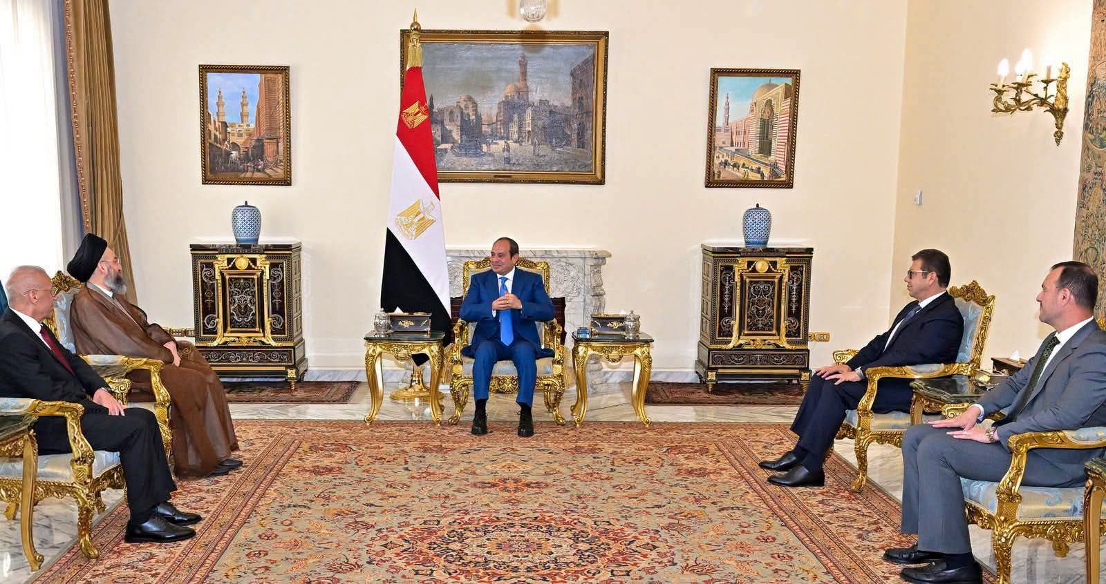 السيسي يستقبل عمار الحكيم.. تأكيد مصري على دعم أمن العراق وخفض التصعيد بالمنطقة